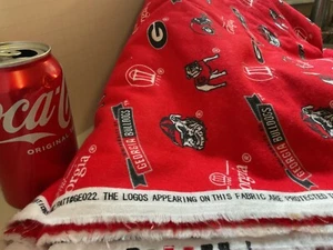 University of Georgia flannel quilt material - Picture 1 of 2
