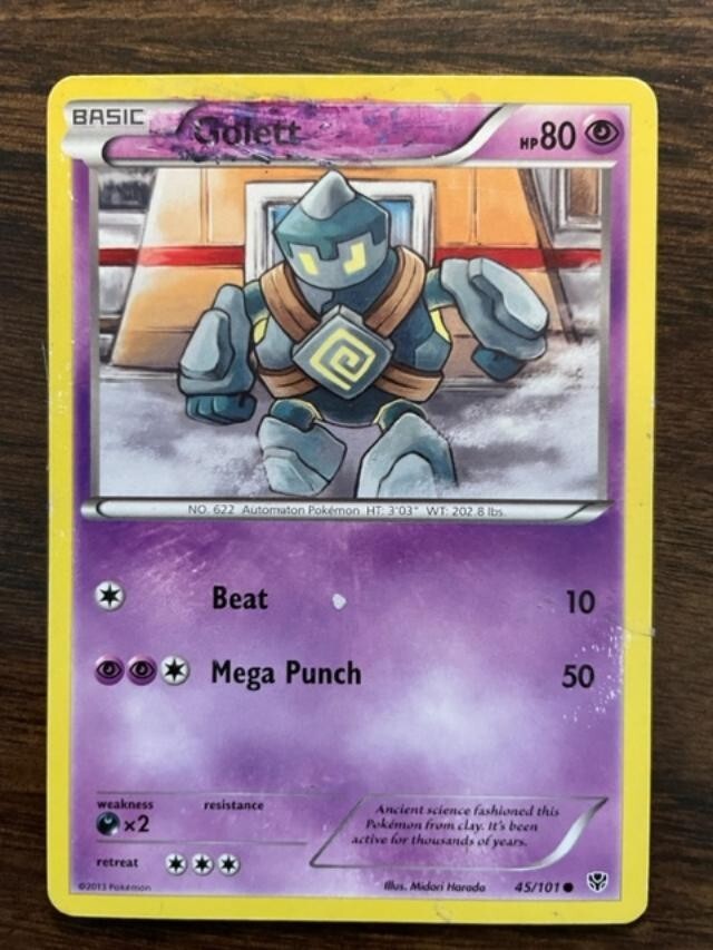 Golett 45/101 - Plasma Blast - Common - Pokemon Card TCG