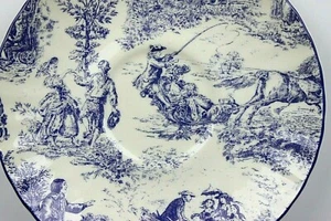 Royal Patrician Fine Bone China Blue And White Saucer Staffordshire England Rare - Picture 1 of 4