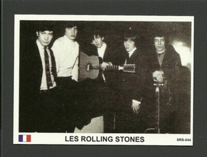 The Rolling Stones Pop Rock Music French Card I Mick Jagger Keith Richards