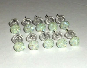30 Light Green thumb tacks/push pin, Office School Decor, Cork Memory Board - Picture 1 of 1