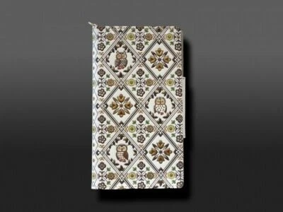 Asakusa Bunko Owl Pattern Smartphone Case with Netsuke Charm Gold - Image 1 of 4