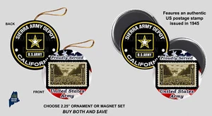 SIERRA ARMY DEPOT Ornament / Magnets US Military Gift Base Store Veteran Stamp - Picture 1 of 1