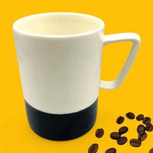 Starbucks - Taza de café grande blanca y negra (14 oz) taza de repuesto - Imagen 1 de 8