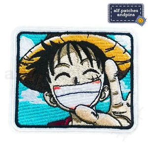 One Piece Patch – Monkey D. Ruffy Luffy Anime Bügelbild Aufnäher Flicken - Picture 1 of 2