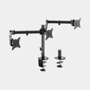 Vonhaus Triple Monitor Clamp for 17-27" Screens - Lifetime Warranty - Picture 1 of 6