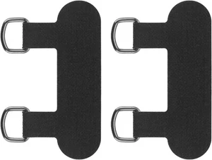 2 Pcs 2 Way Cell Phone Tether Tab, Metal Double Head Cellphone Lanyard Black - Zdjęcie 1 z 8