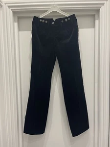 Dolce Gabbana Black Corduroy Low Waist Trousers IT38 - Picture 1 of 9