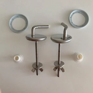 For Imperial Ware Toilet Seat Hinges Novad - Picture 1 of 4