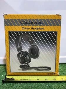 NIB Calrad 15-135B Stereo Over-the-Ear Headphones Black 1/4” Jack 10.5ft Cord - Picture 1 of 8