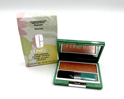 ¡Nuevo en caja! Colorete en polvo prensado suave Clinique ~ 04 rubor rosa ~ tamaño completo Foto 1 de 3