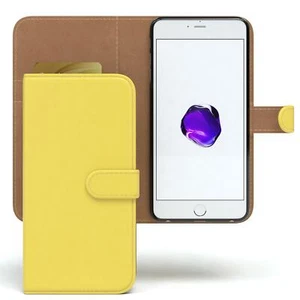 Etui na Apple iPhone 8 / 7 Plus Case Wallet Futerał ochronny Cover Żółty - Zdjęcie 1 z 6