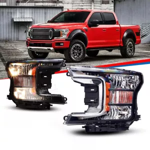 For 2011 2012 2013 2014 Chrysler 300 Pair Headlights Headlamp LH&RH Clear Chrome - Picture 1 of 14
