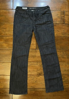Pantalones de mezclilla elásticos Banana Republic para mujer talla 08 negros clásicos corte bota Foto 1 de 4