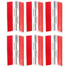 6Pcs 65x40mm Acrylic Hinges Self-Adhesive Clear Folding Hinge with Metal Shaft