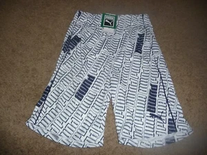 NEW NWT Boys size 10/12 blue/white Puma athletic shorts - Picture 1 of 1