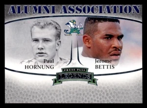 2007 Press Pass Legends Alumni Association Paul Hornung / Jerome Bettis #4 - Picture 1 of 2