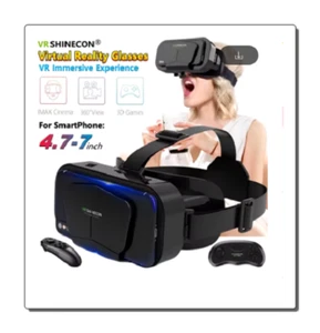 VR-Brillen-Headset 3D Riesenbildschirm für IOS/ANDROID. Geeignet für Brillen - Photo 1/21