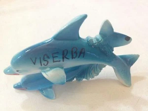 Souvenir Kühlschrankmagnet Italia Italien - 2 Delfin Viserba Rimini - Brandneu - Bild 1 von 1