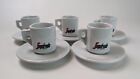 Segafredo Zanetti Coffee Espresso Cups & Saucers, Set of 5, Made in Italy