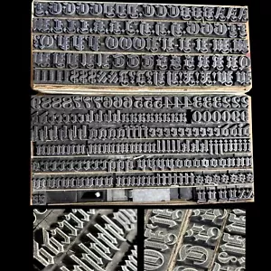 Steelplate Text (western) 30 point KINGSLEY KWIKPRINT STAMPING MACHINE SET BLOCK - Picture 1 of 7