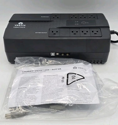 Vertiv Liebert PST5 500VA/300W 120V Standby Desktop 120V UPS (PST5-500MT120) - Image 1 of 4
