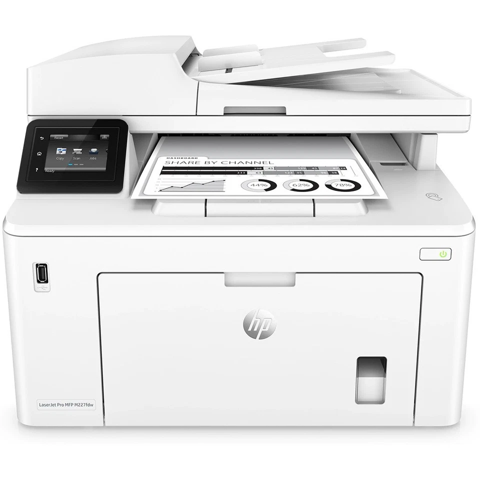 HP LASERJET PRO M227FDW DUPLEX WIRELESS FAX A4 MULTI-FUNCTION MONO LASER PRINTER - Image 1 of 4