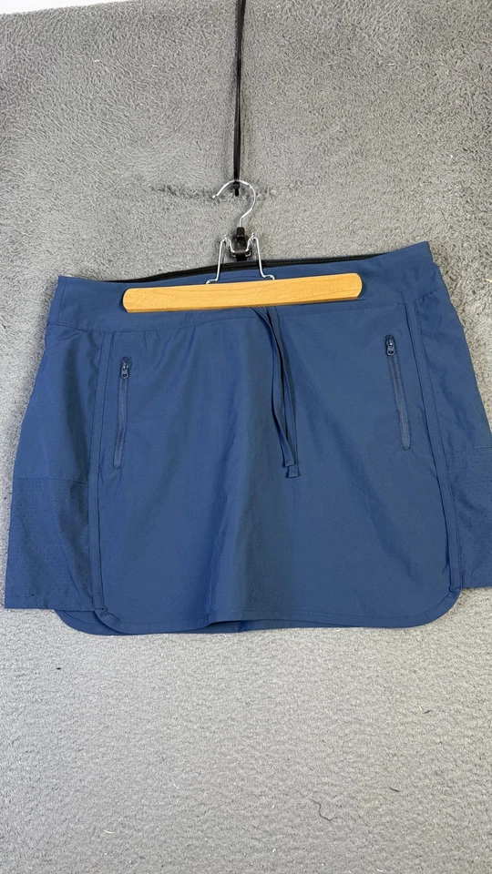 Magellan Outdoors Skort Womens Large Blue Fish Gear Stretch Zip Pockets Fishing - Image 1 of 4