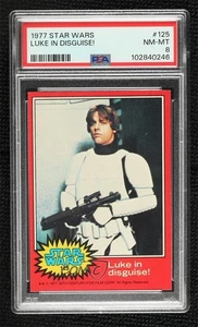 1977 Topps Star Wars Luke Skywalker Luke in Disguise! #125 PSA 8 0xb4 - Picture 1 of 3