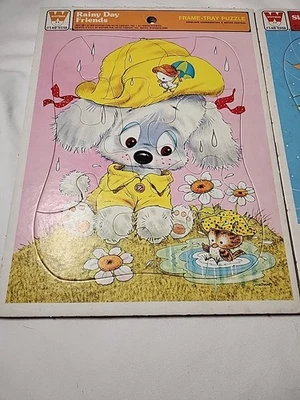 Three 1978 Frame-Tray Puzzles by Whitman Vintage Whitman Publishing - Image 1 of 4