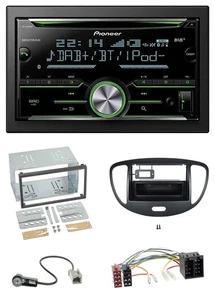 Pioneer Bluetooth MP3 DAB 2DIN USB CD Autoradio für Hyundai i10 2008-2013 schwar - Bild 1 von 8