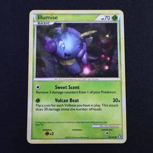 Illumise Common 64/102 HGSS Triumphant English LP 2010 Pokémon TCG Card - Foto 1 di 2