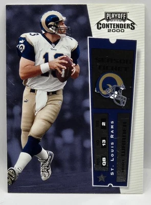 2000 Playoff Contenders Kurt Warner HOF Base Card (St. Louis Rams) #82 - Image 1 of 2
