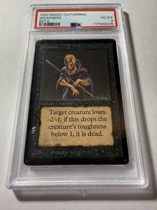 Weakness Beta 1993 MTG Magic the Gathering Vintage PSA 4 VG-EX - Bild 1 von 3