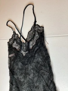 Auden Lace Lingerie Slip Dress M Dark Fairy Feminine Auden Black M - Picture 1 of 9