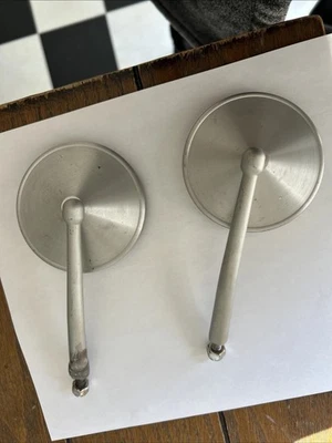 Pr. SPEEDWAY MOTORS Universal Billet Round Rear View Mirrors 3” - Image 1 of 4