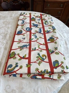 5 Yards Vintage 1980s Schumacher Jungle Gym Blue Monkey Fabric - Picture 1 of 7