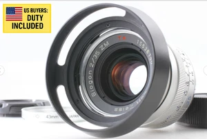 [TOP MINT w/ Hood] Carl Zeiss Biogon 35mm F2 ZM T* Lens Silver for Leica M JAPAN - Picture 1 of 14