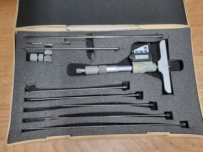 MITUTOYO 0 - 6" MEDIDOR DE PROFUNDIDAD DIGITAL .00005" Nº 329 Foto 1 de 4