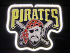 Pittsburgh Pirates 3D Carved 14" Neon Light Sign Lamp Bar Open Pub Wall Decor