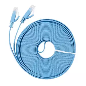 CAT-6 RJ45 Flaches Netzwerk Ethernet Patchkabel für Modem Router 10 m - Bild 1 von 4