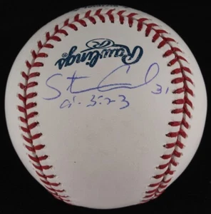 STEVE CISHEK SIGNED OML MANFRED BASEBALL w/ JSA COA CUBS MARLINS RAYS MARINERS - Picture 1 of 5