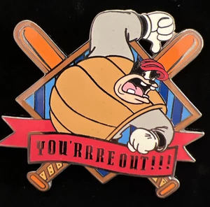 Seltene Disney Auktionen Baseball Serie Big Bad Pete LE 100 Rarität Schiedsrichter Pin! - Bild 1 von 4