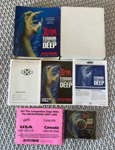 X-COM Terror From the Deep 1995 Micro Prose CDRom Big Box PC Video Game COMPLETE - Picture 1 of 10