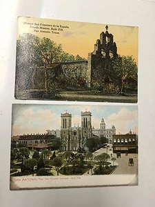 LOTE DE 2 POSTALES SAN ANTONIO TEXAS - Imagen 1 de 4