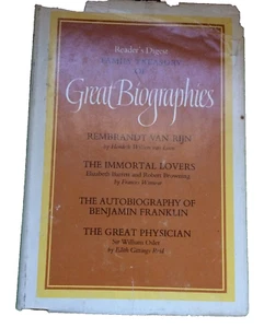 Reader's Digest Family Treasury of Great Biographies Vol 1~1970 First Edition HC - Picture 1 of 5
