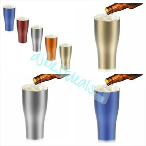 Asobu Imperial Pilsner Insulated Beer Cup, Silver, Blue, Orange and Gold colors  - Picture 1 of 5