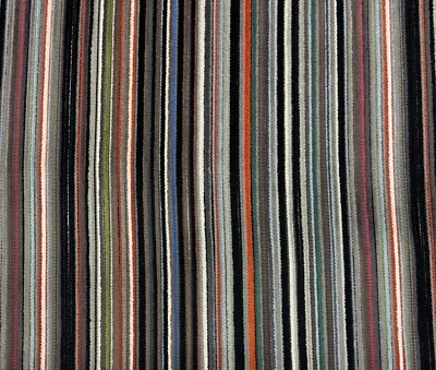 DESIGNER VELVET EPINGLE FINE STRIPE LEAD EXCLUSIVE FURNITURE FABRIC BY YARD 56"W - Image 1 of 4
