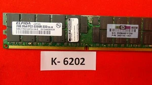 2GB Elpida EBE21RD4AEFA-4A-E Server Memory RAM PC2-3200R ECC Reg*with Invoice* - Picture 1 of 2