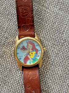 Vintage Disney's Little Mermaid Ariel Flounder Sebastian 3D Timex Wrist Watch - Picture 1 of 4